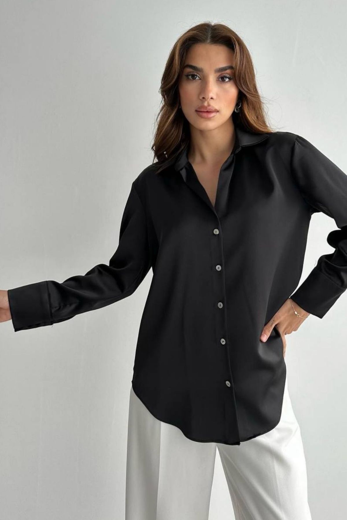 GoGoTrendy Jesika Kumaş Gömlek 2 Renk